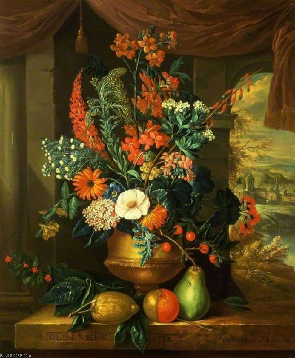 Двенадцать Месяцев Цветов Декабрь — Jacob Van Huysum