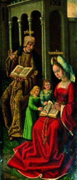 The Family Of Zebedee (verso) — Master Of The View Of Saint Gudule