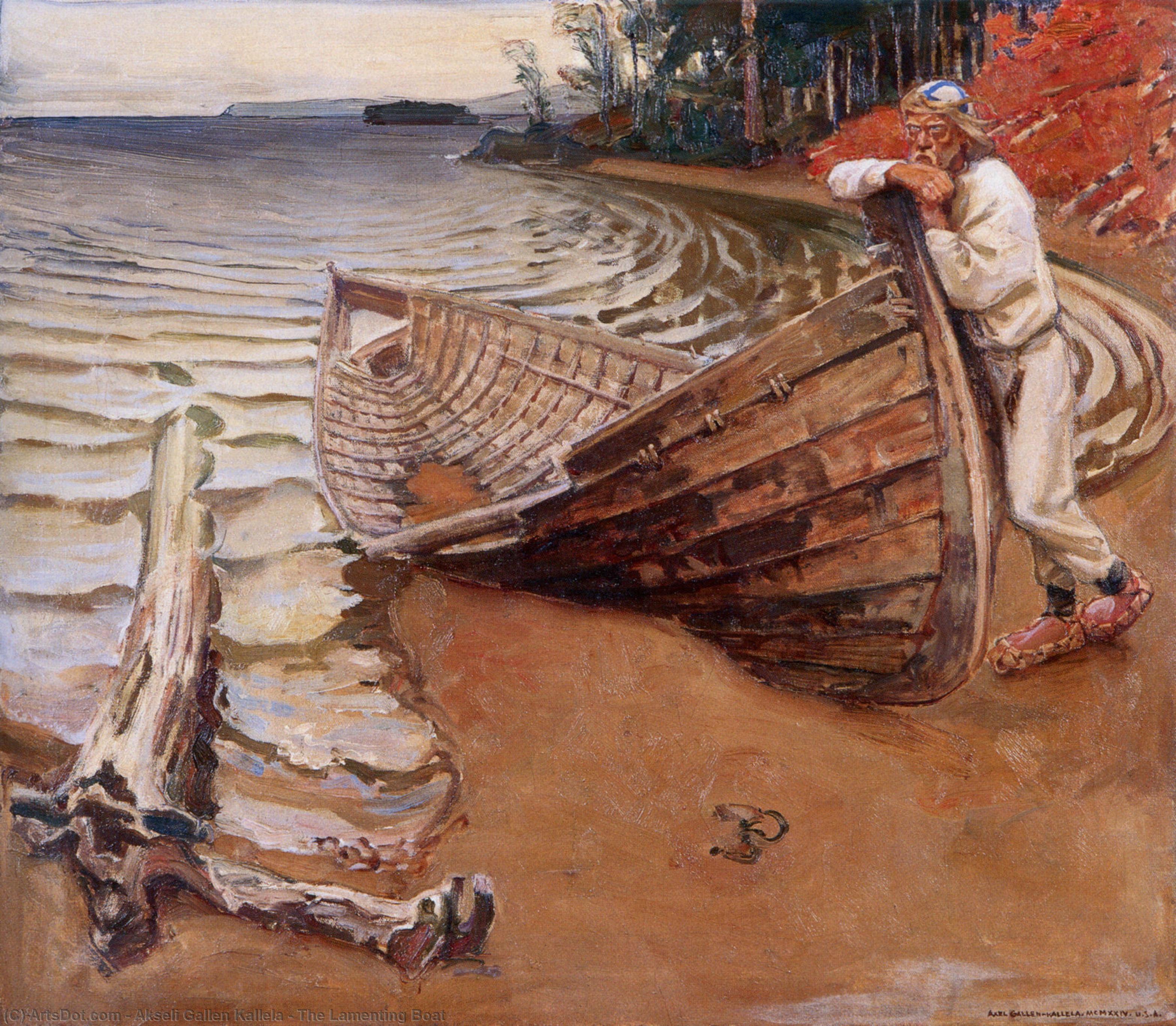 The Lamenting Boat — Akseli Gallen-kallela