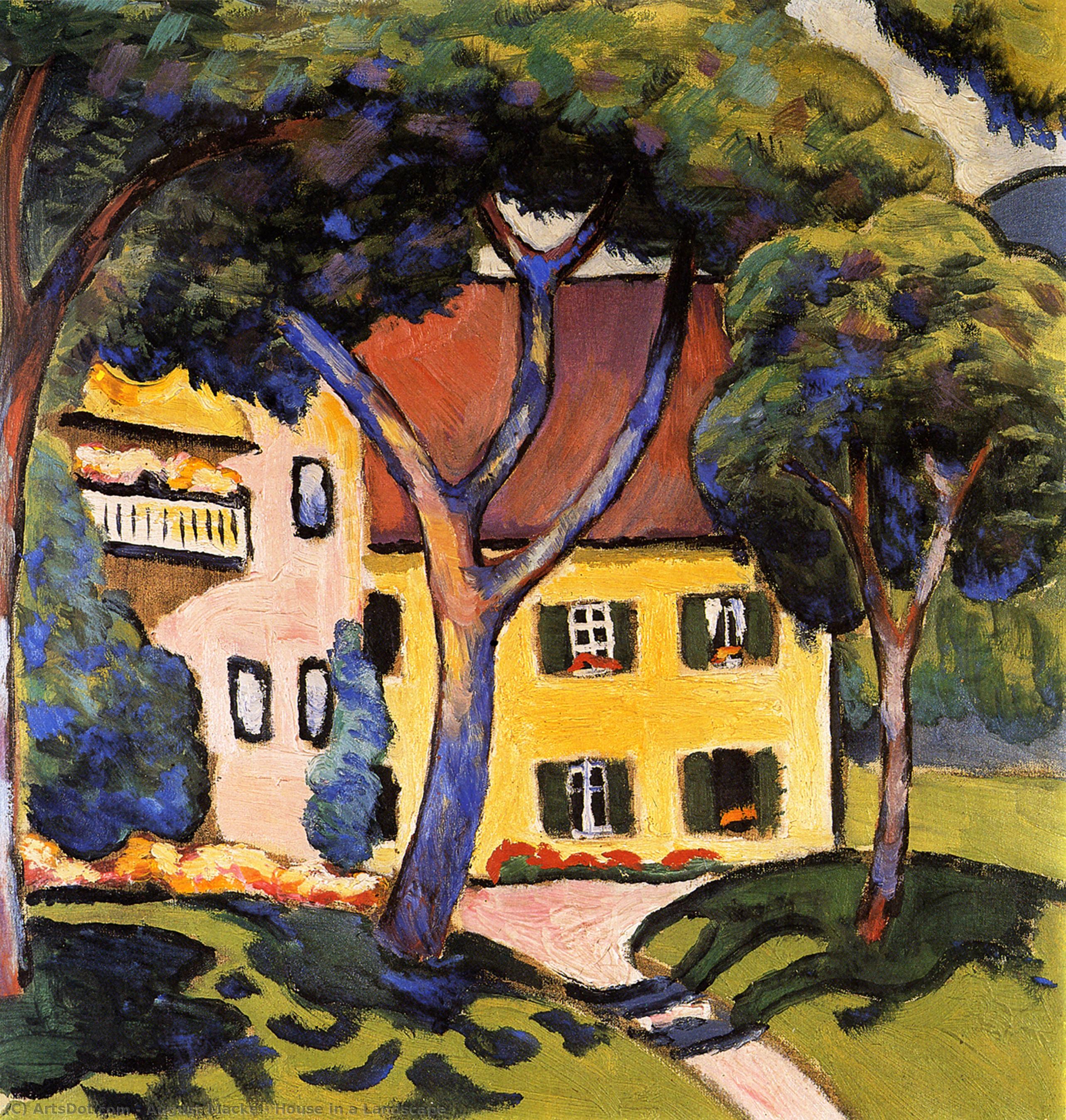 House In A Landscape — アウグスト・マッケ