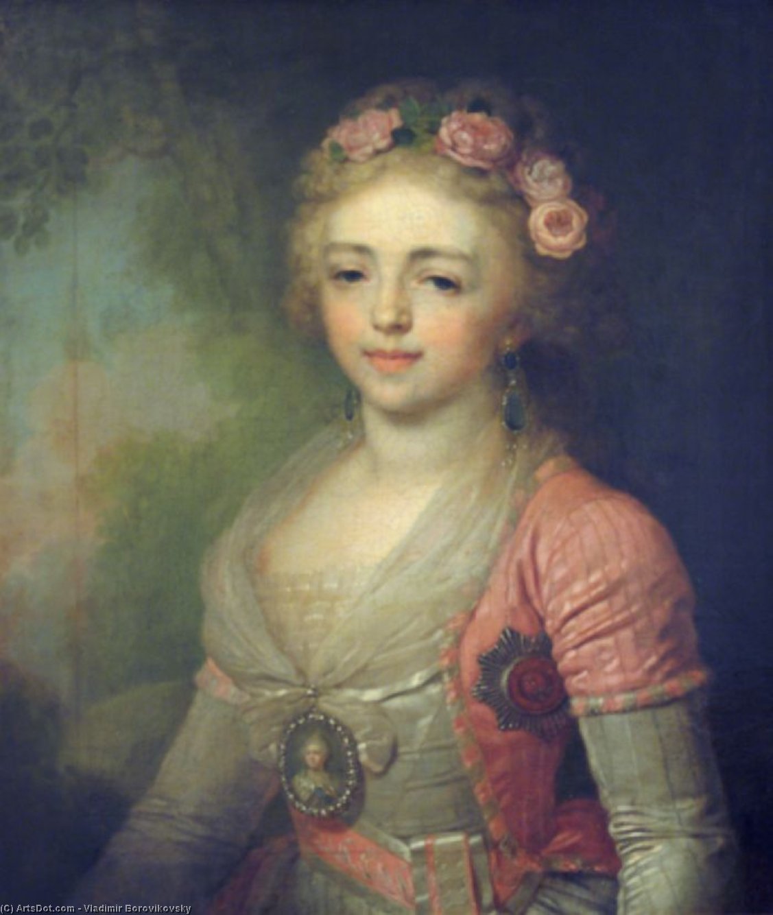 Portrait Of Grand Duchess Alexandra Pavlovna — Vladimir Lukich Borovikovsky