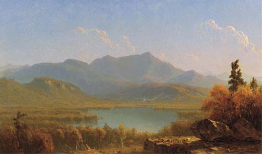 Mote Mountain From Echo Lake, New Hampshire — Sanford Robinson Gifford