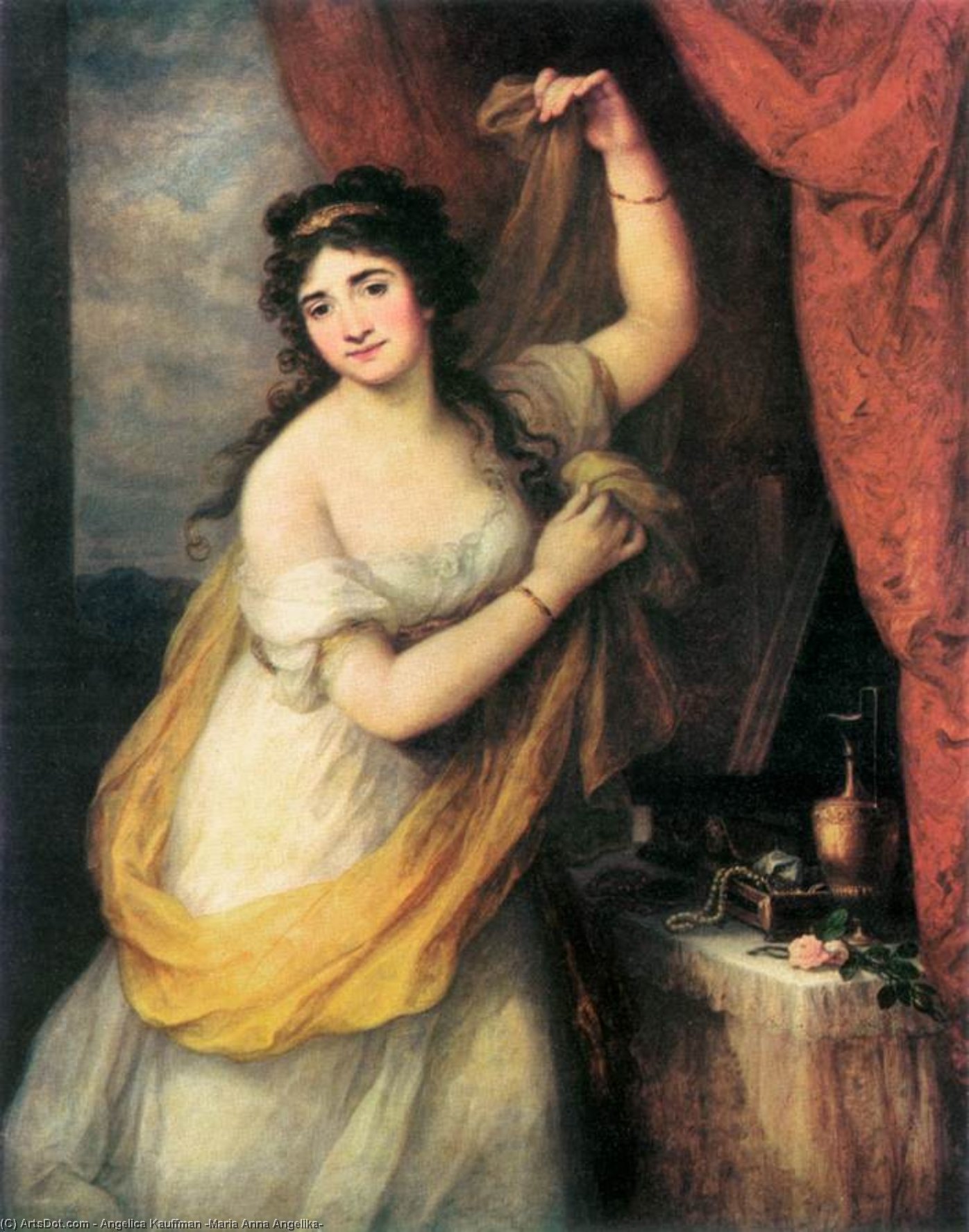 Angelica Portrait Of A Woman — Angelica Kauffmann (maria Anna Angelika)