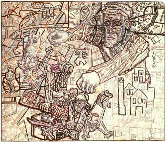 The February Revolution — Pavel Filonov