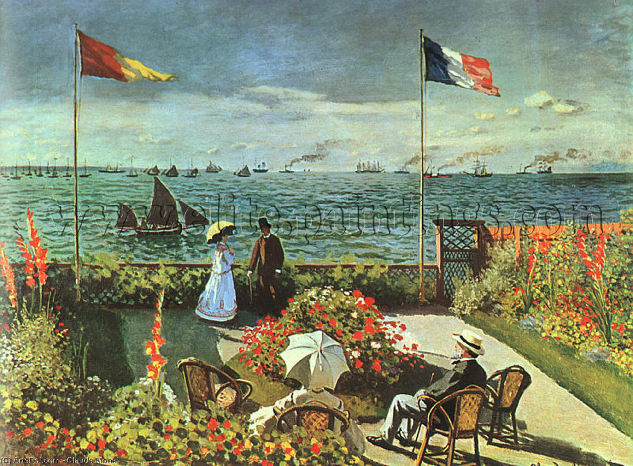 Terrace At St. Adresse — Клод Моне