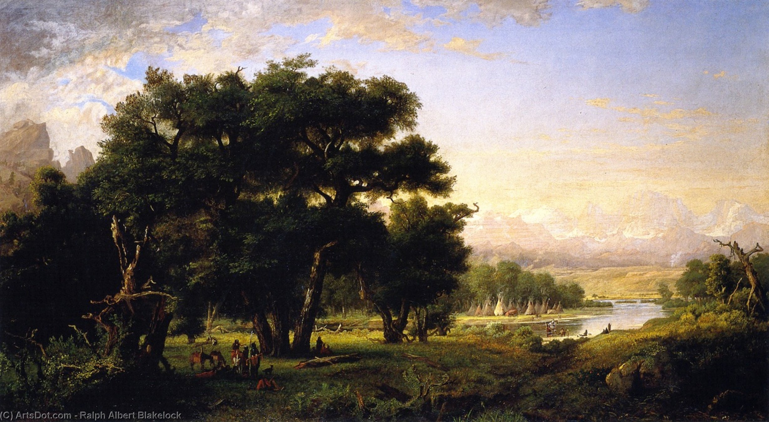 Encampment Along The Snake River — Ральф Альберт Блэклок