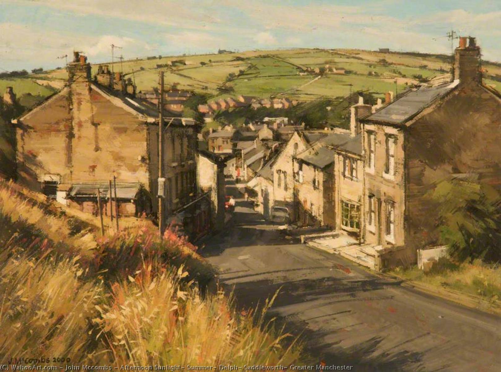 Afternoon Sunlight, Summer, Delph, Saddleworth, Greater Manchester — John Mccombs