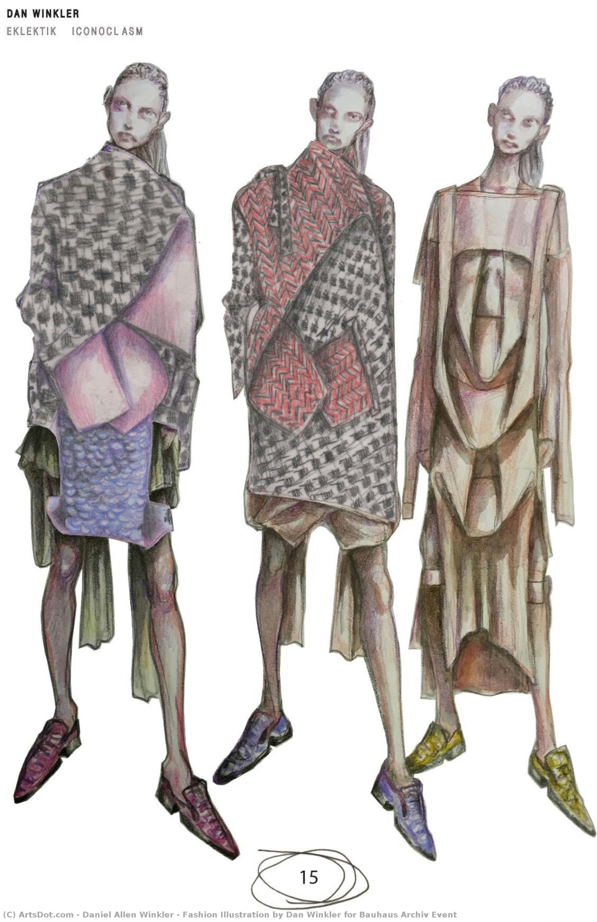 Fashion Illustration By Dan Winkler For Bauhaus Archiv Event — Daniel Allen Winkler