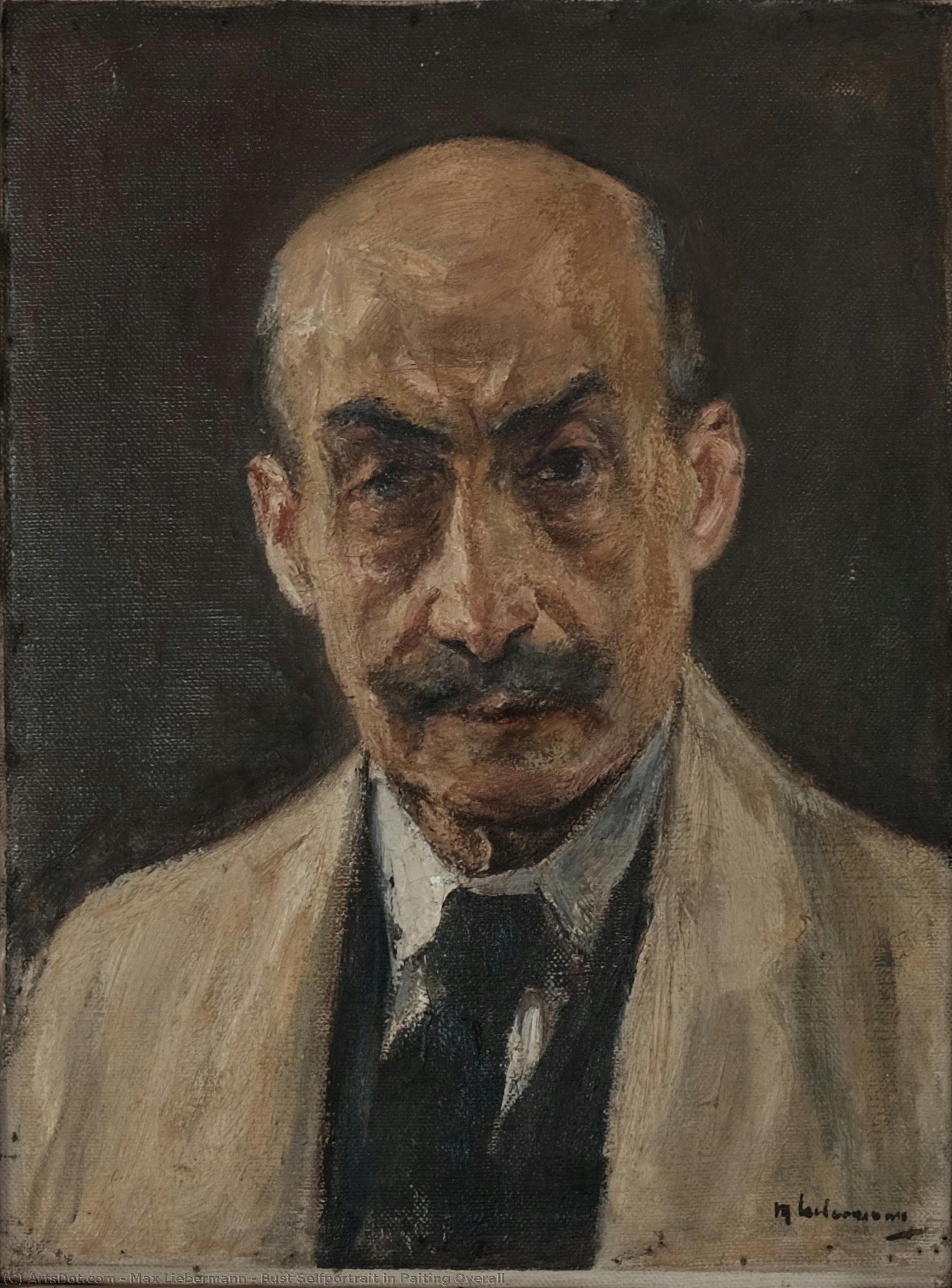 Bust Selfportrait In Paiting Overall — Макс Либерманн