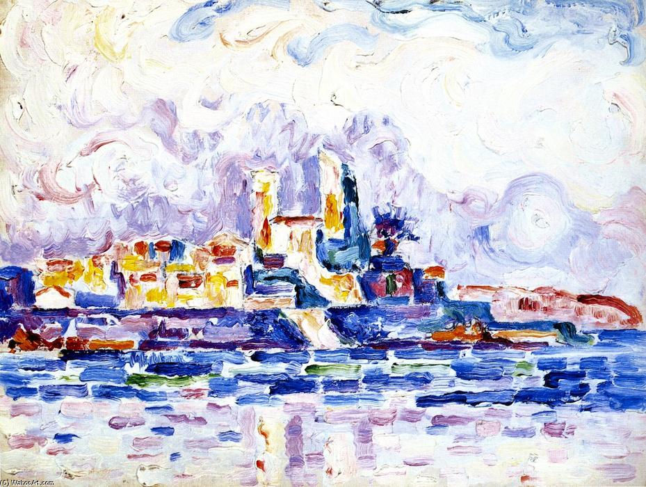 Red Sunset, Antibes — Paul Signac