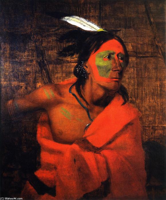 Winnebago (wa-kon-chi-hi-re-ga) In A Bark Lodge — Charles Deas