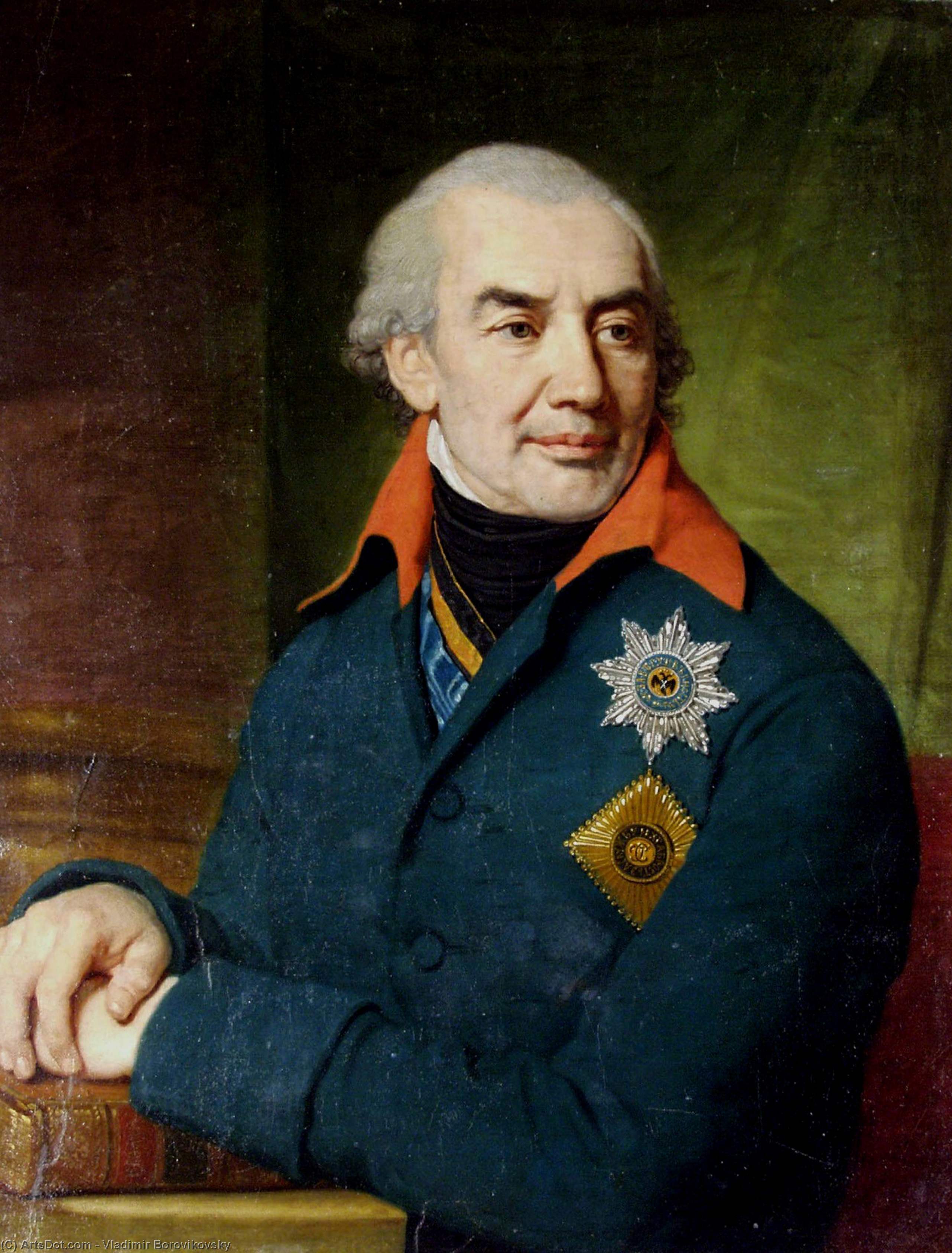 Portrait Of Prince G S Volkonsky — Vladimir Lukich Borovikovsky