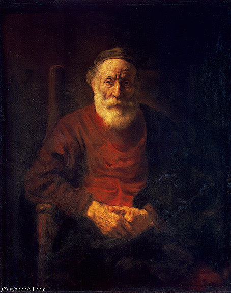 Portrait Von Einem Alten Mann In Rot — Rembrandt Van Rijn