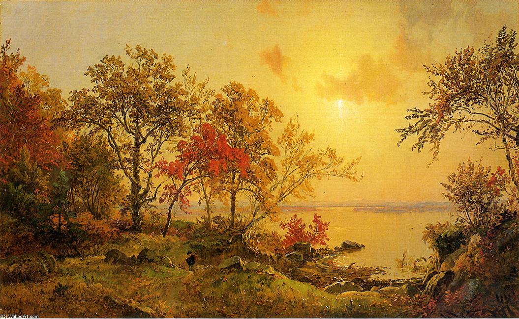 Autumn Landscape - View Of Greenwood Lake — Jasper Francis Cropsey