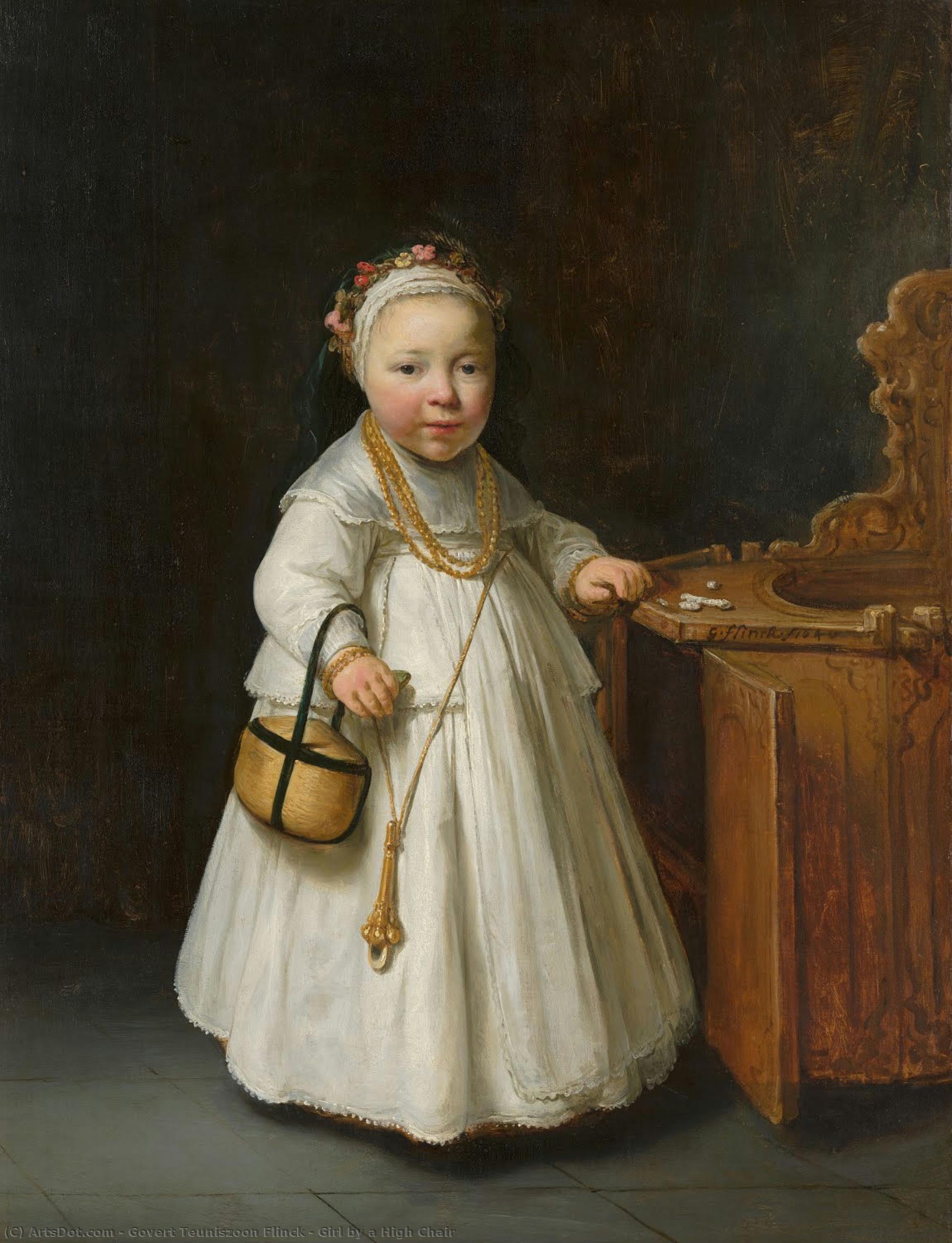 Girl By A High Chair — Govert Teunisz Flinck