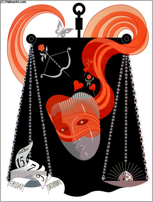 The Zodiac, Libra — Erté