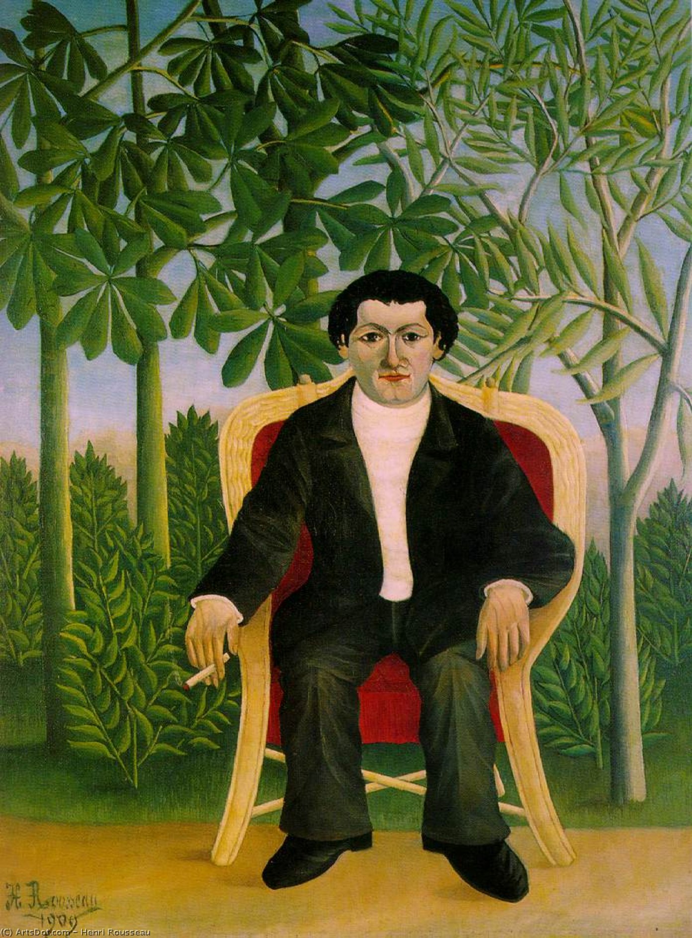 Portrait Of Joseph Brummer, P — Henri Julien Félix Rousseau (le Douanier)