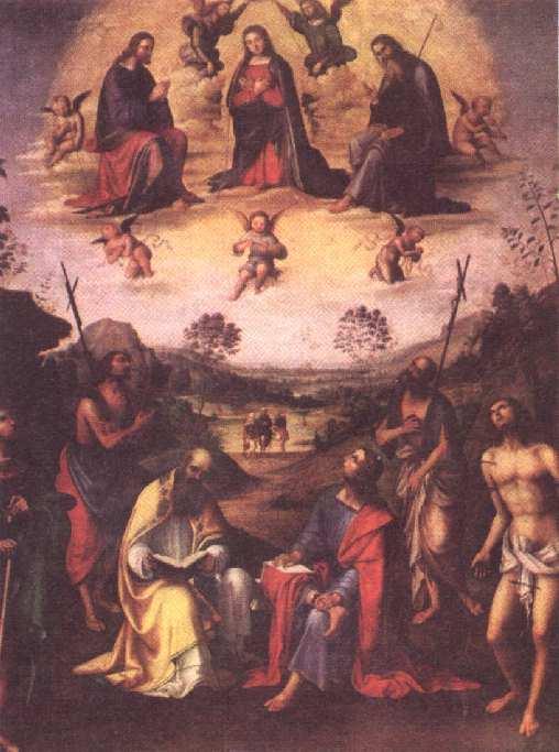 Crowning Of The Madonna With Saints — Lorenzo Costa (the Elder)