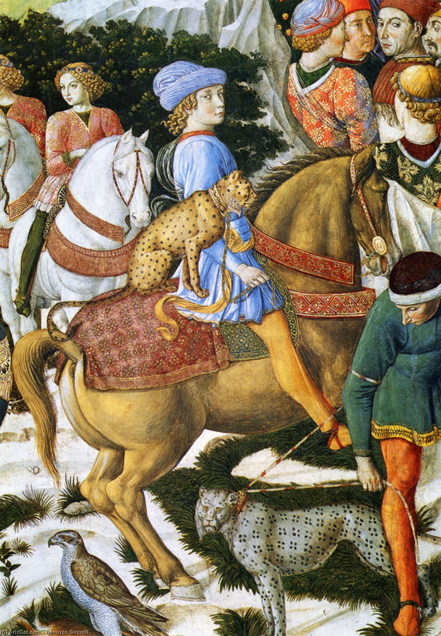 Procession Of The Magus Caspar (detail) — Benozzo Gozzoli