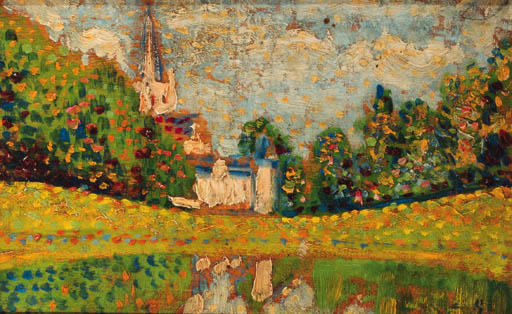 Landscape With The Church Of Dadizeele In The Distance — Đorđe Lemmen