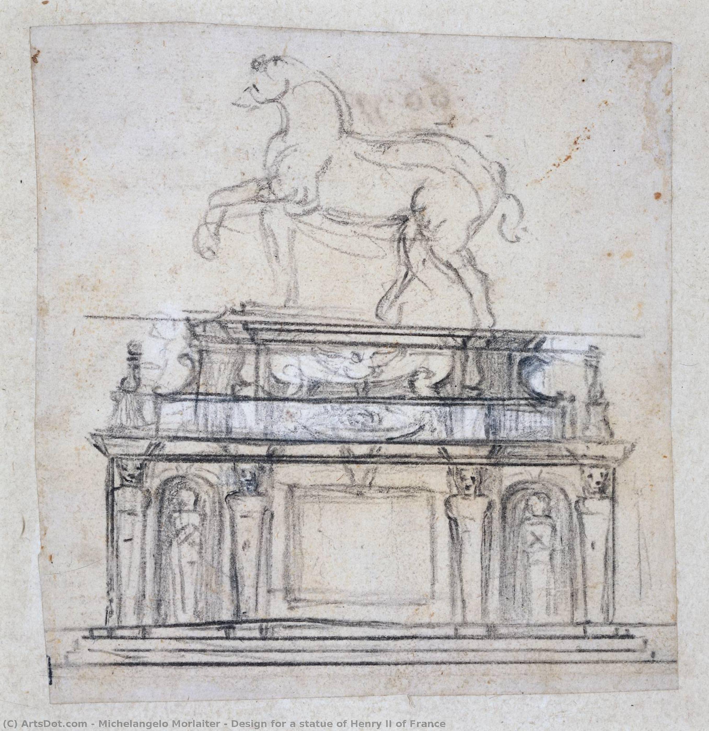 Design For A Statue Of Henry Ii Of France — Michelangelo Morlaiter