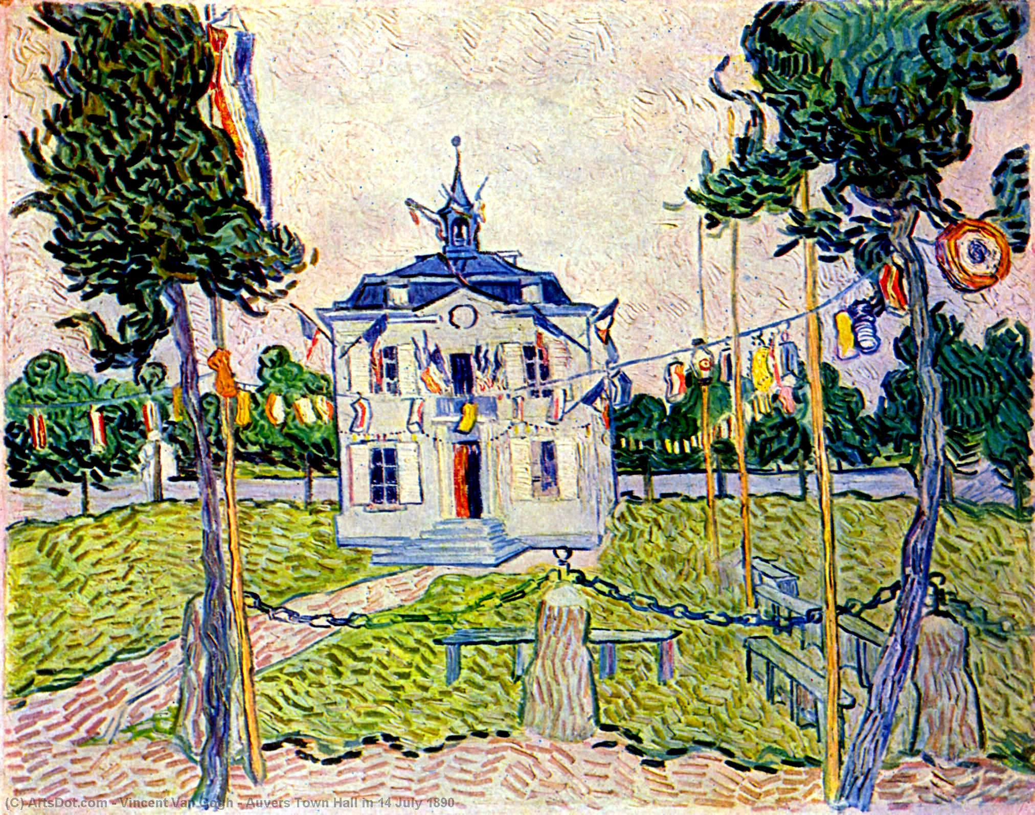 Rathaus In Auvers Am 14. Juli 1890 — Vincent Willem Van Gogh