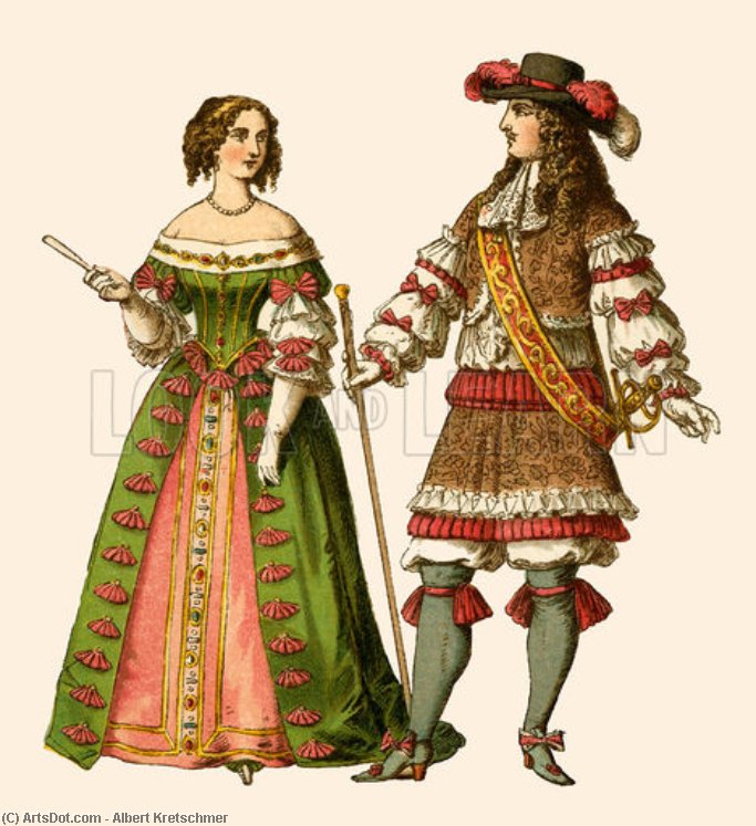King Louis Xiv And Maria Theresa — Albert Kretschmer