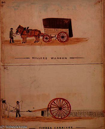 The Miller's Wagon And Timber Carriage — William Francis Freelove