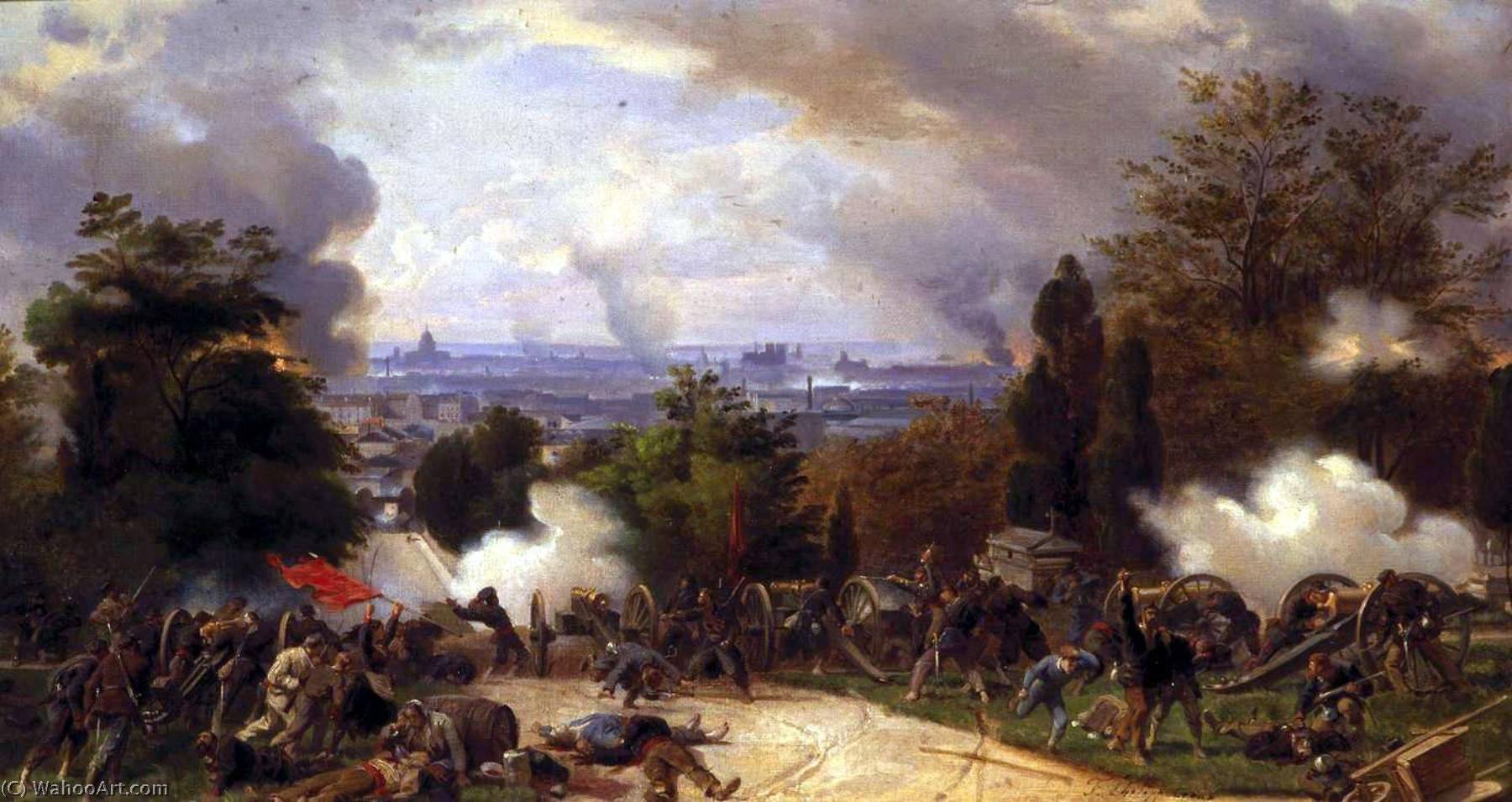 Français Derniers Combats Au Père Lachaise — Félix Henri Emmanuel Philippoteaux