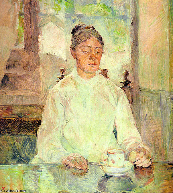 Portrait Of Comtesse Adele-zoe De Toulouse — Enri Tuluz Lotrek