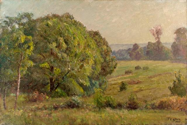 Woodland Field (the Oaks - Rainy Day) — Theodore Clement Steele