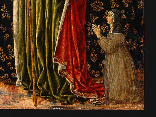 Saint Ursula With Angels And Donor (detail) — Benozzo Gozzoli