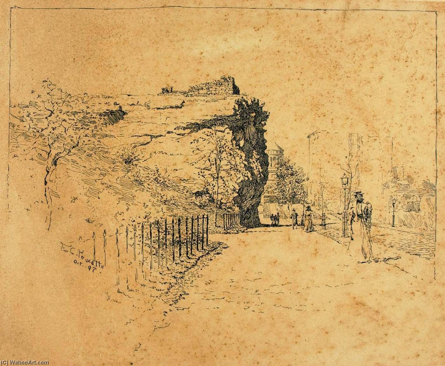 New York, Old Block House — Ernest Clifford Peixotto