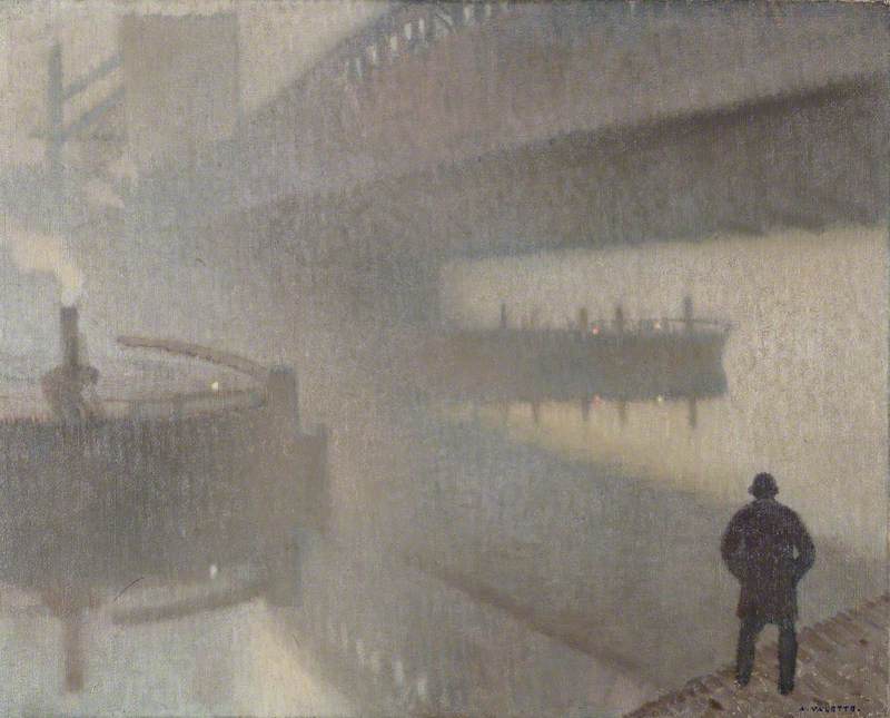 Under Windsor Bridge On The Irwell, Manchester — Pierre Adolphe Valette