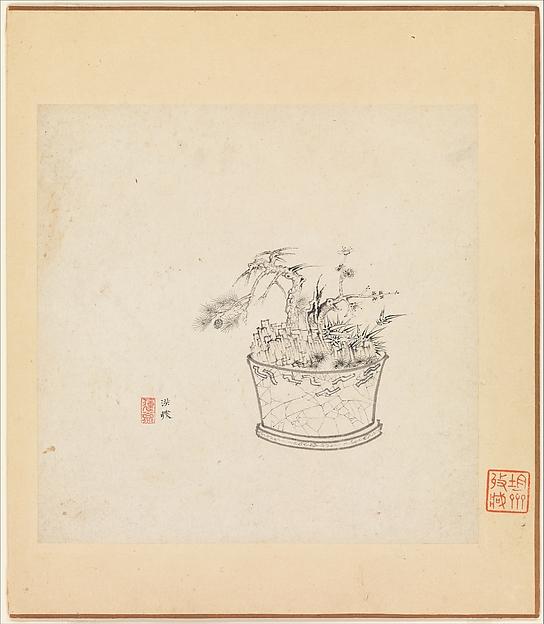 明 清 陳洪綬 橅古圖 冊 Miscellaneous Studies — Chen Hongshou