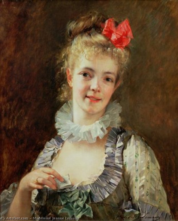 Girl With Love Letter — Madeleine Jeanne Lemaire
