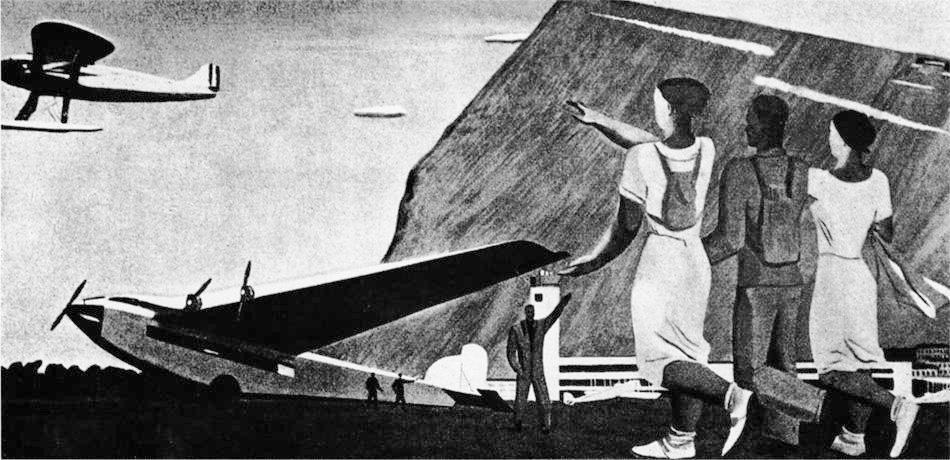 Civil Aviation. Panels For The Factory Kitchen — Aleksandr Deyneka