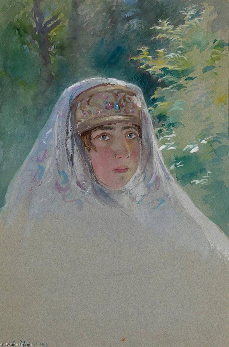 Female Portrait — Konstantin Yegorovich Makovsky