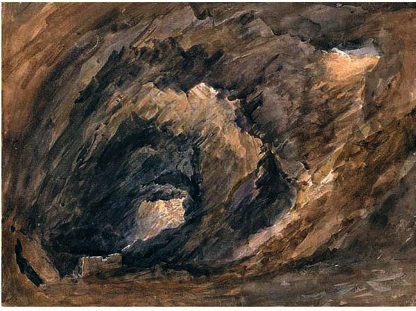 The Interior Of A Cave — David Cox
