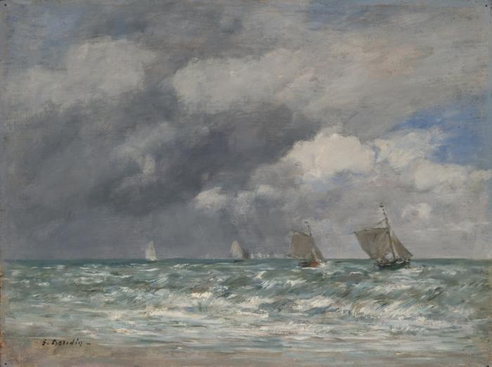Sailboats At Trouville — Eugène Louis Boudin