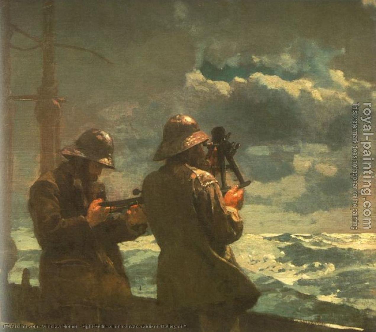 Eight Bells, Oil On Canvas, Addison Gallery Of A — Винслоу Хомер