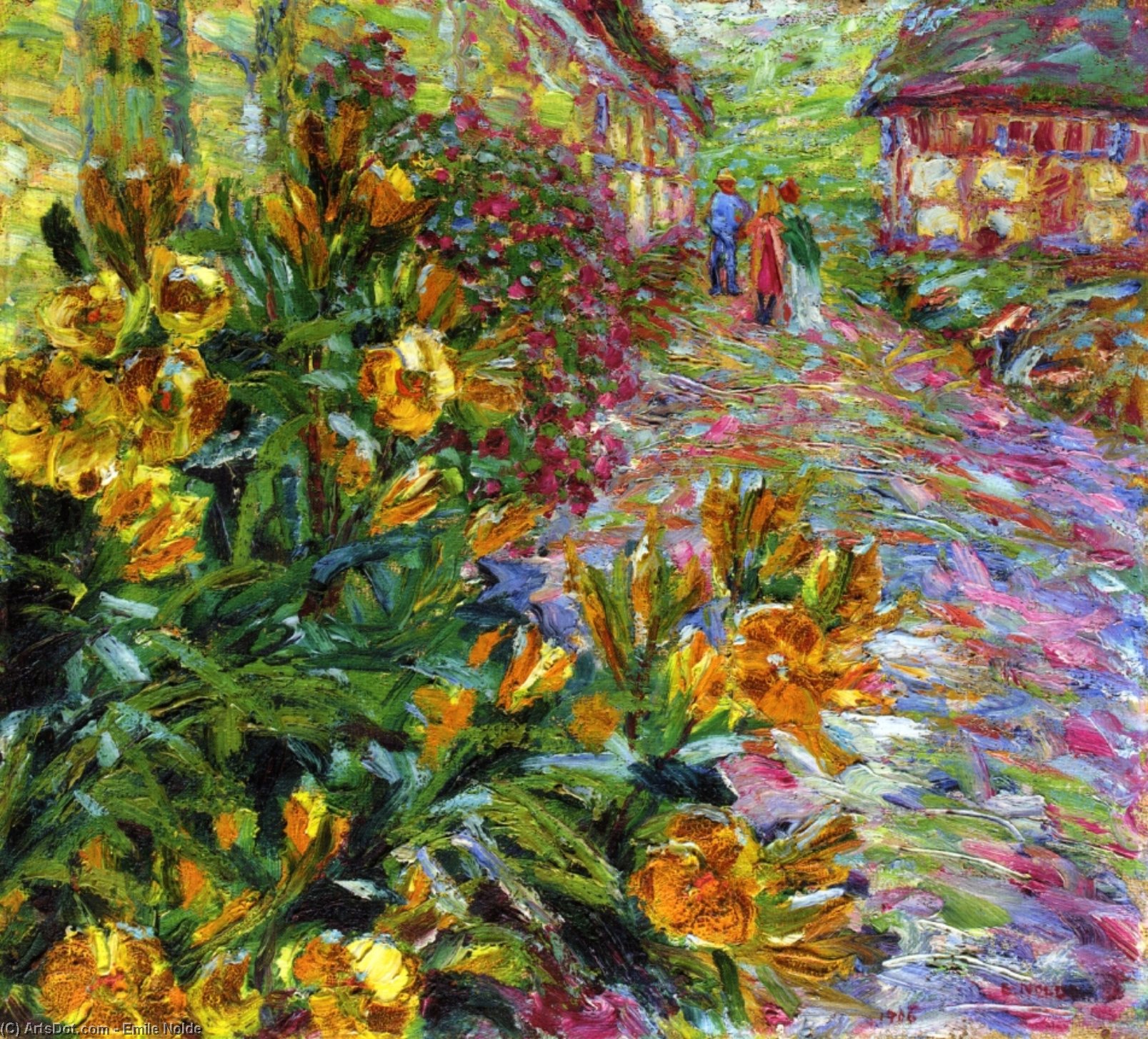 Yellow Flowering Shrub — Emil Nolde