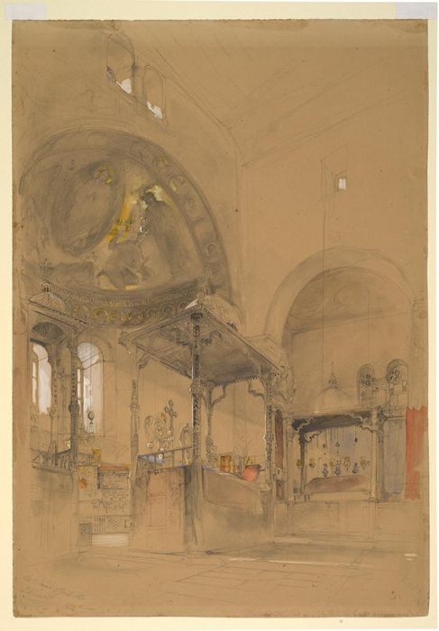 The Tomb And High Altar Of The Convent Of St Catherine, Mount Sinai, Holy Land — John Frederick Lewis