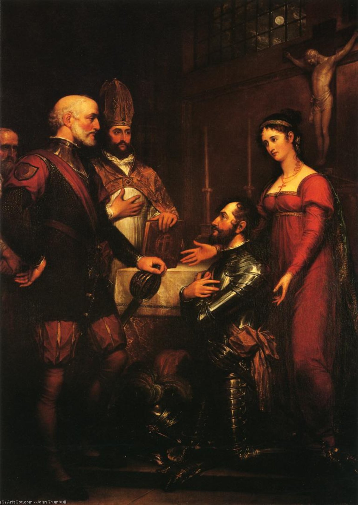 The Earl Of Angus Coferring Knighthood On De Wilton — John Trumbull