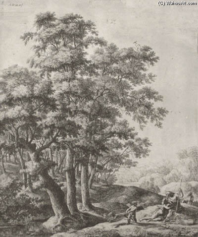 Landscape With Venus And Adonis — Antonie Waterloo