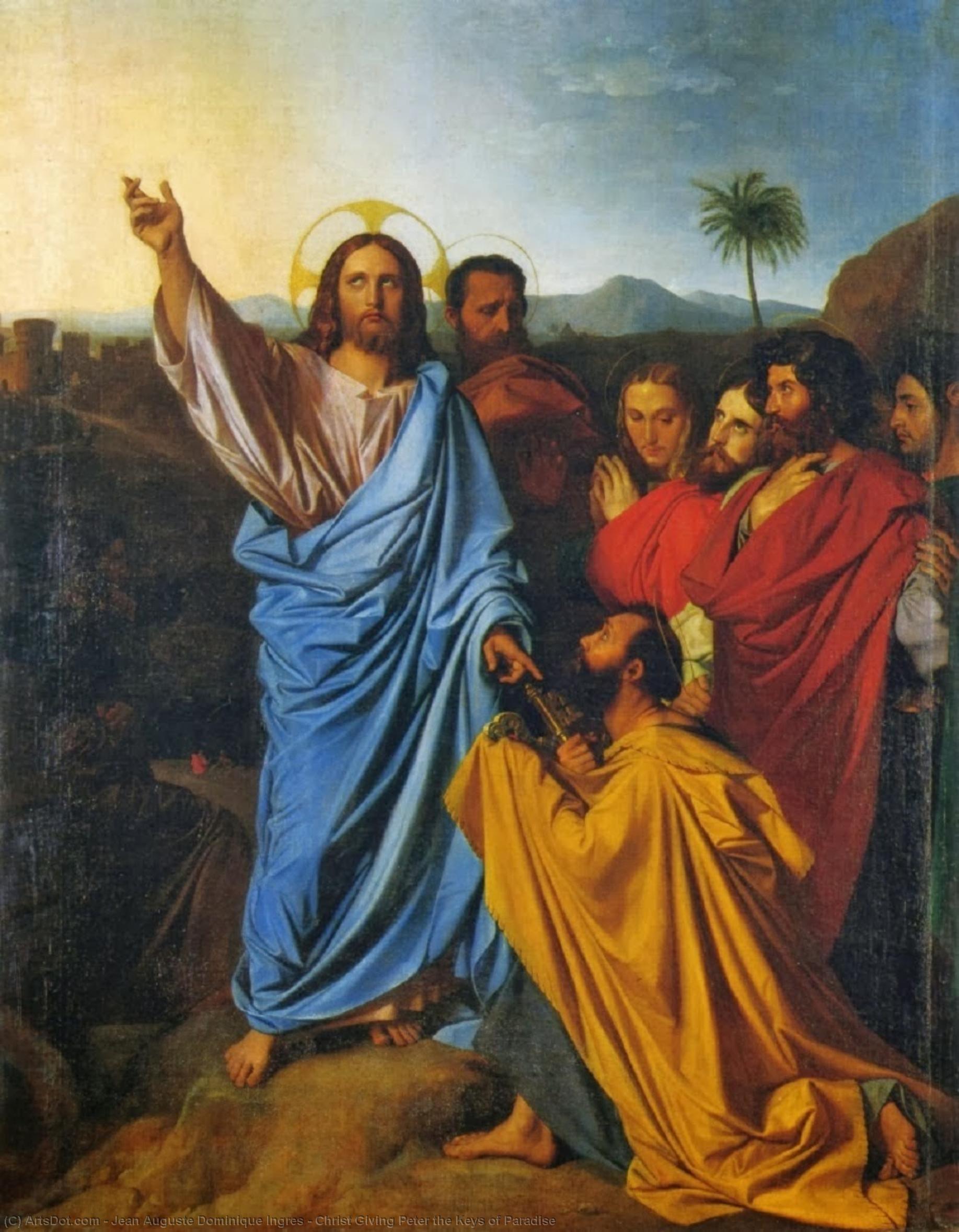 Christ Giving Peter The Keys Of Paradise — Jean-auguste-dominique Ingres