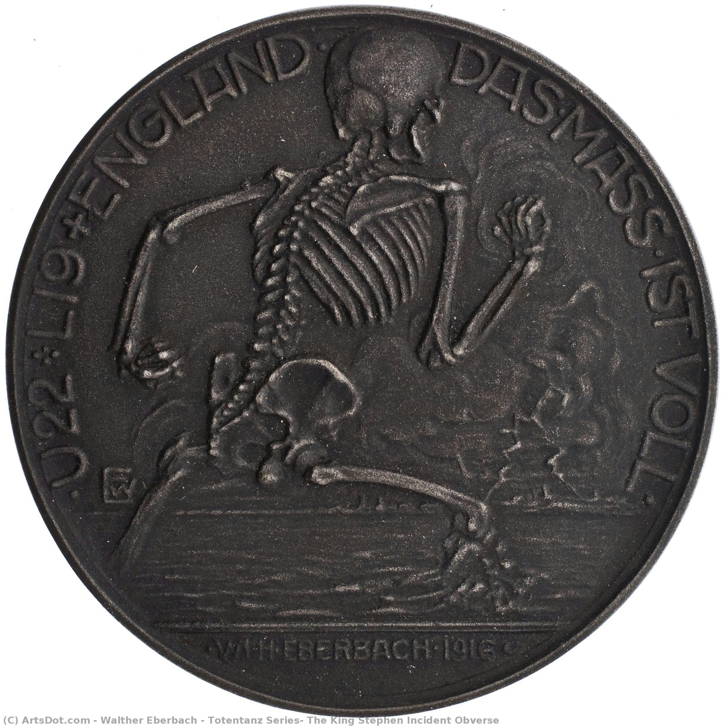 Totentanz Series: The King Stephen Incident Obverse — Walther Eberbach