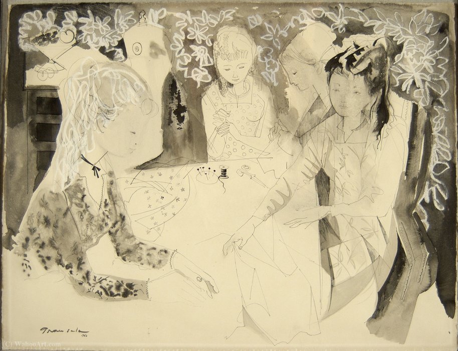 The Sewing, (1960) — Emilio Grau Sala