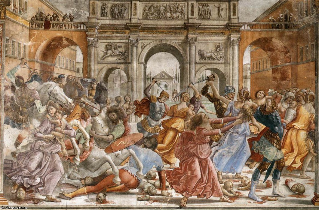 1.leftt Wall - Slaughter Of The Innocents — Domenico Ghirlandaio