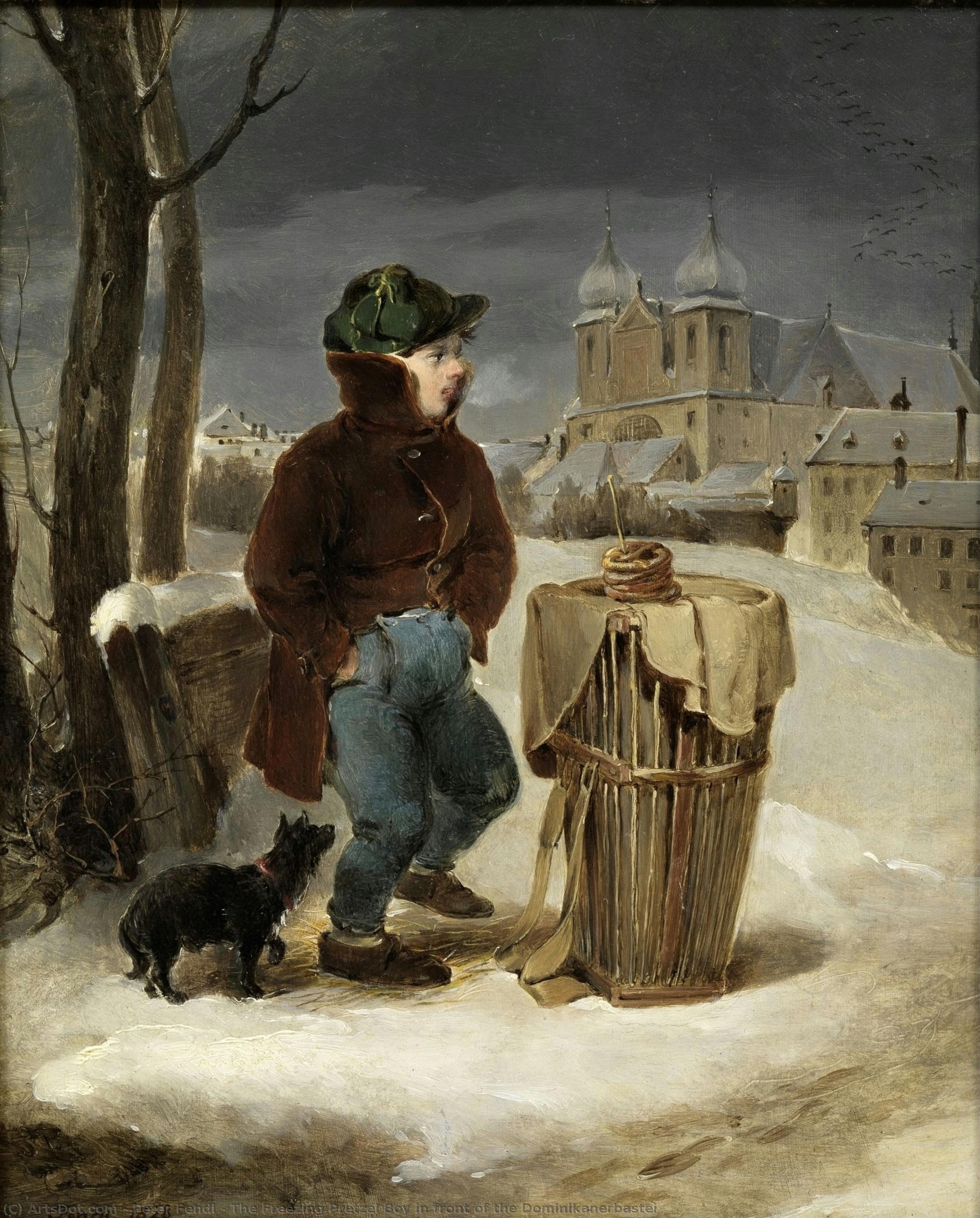 The Freezing Pretzel Boy In Front Of The Dominikanerbastei — Peter Fendi